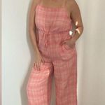 Urban Outfitters Audra Jumpsuit Gingham Plaid Medium Lined Party Vacation Photo 2