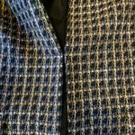 Evan Picone Evan-Picone Blazer 12 Black Gold White Tweed Lined Pockets Jacket Photo 6
