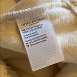 American Eagle NWT  Sherpa Fleece Cream Cowl Neck Quarter Zip Sweater Photo 9