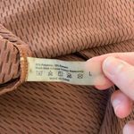 EUC women’s chocolate‎ brown textured high low swimsuit tie hip swim cover up L Size L Photo 1