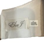 Eliza J  Cream Short Sleeve Fringe Detail Formal Sheath Dress Women Sz 8 Photo 7