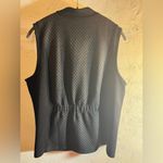 Chico's Chico’s Weekender black vest w/ checks zipper frt w/ elastic back, front pockets Photo 10