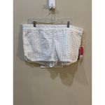 Lilly Pulitzer For Target shorts Women's XXL White Eyelet Lace Detail Resort Photo 1