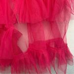 None women's hot pink jacket with ruffle tulle skirt xl large avant garde varsity Photo 15