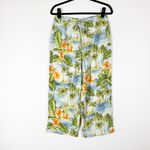 Tommy Bahama NEW Caribbean Current Cropped Serenity Tropical Print Ankle Pants 4 Photo 0