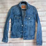 Levi's Jeans Jacket & Coat women’s denim size X-Small tucker blue cuff … Photo 10