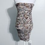 NBD Revolve Strapless Foil Mini Dress Photo 3