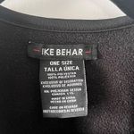 Ike Behar Fleece Plaid Poncho Wrap Shawl Black Size undefined Photo 1