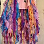Handmade Vibrant Multicolor Fringe Kimono Photo 2