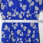 Lulus  Blue Floral Print Midi Dress Size Medium Wedding Guest Dress Photo 9