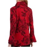 Coco Bianco  Floral Mock-Neck Top Size L Photo 2