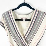 Anthropologie  Dolan Millie Linen Blend Cap Sleeves V-Neck Jumpsuit, Size Small Photo 6