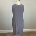 R & M Richards Two-Piece Shift Cocktail Dress and Jacket Size 14W Silver Metallic  Photo 8