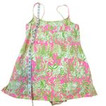 Lilly Pulitzer One-Piece Swimsuit Pink and Green Jungle themed– Size 8 Photo 3
