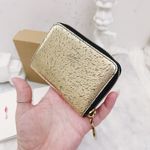 Christian Louboutin Authentic RARE Metallic Tri Toned Compact Zip Card Wallet Photo 9