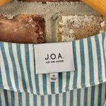 J.O.A. Blue Cotton Pinstripe Midi Shirtdress, M Photo 3