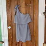 superdown Revolve  Jenna One Shoulder  Gray Mini Dress Sz XS Photo 8