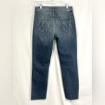 MOTHER The Rascal Ankle Step Fray Jeans Women’s 28” Distressed Raw Hem Blue Photo 1
