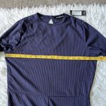 Pretty Little Thing  Women’s Rib Long Sleeve Thumb Hole Jumpsuit in Navy size 10 Photo 5