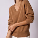 Brochu Walker  The Ennes Ruched Cashmere Sweater Toffee Mélange | S Photo 0
