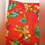 Ralph Lauren Lauren Hawaiian Flora Print Button Up Linen Shirt/Shorts Sz 10/L Photo 5