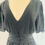 A New Day  Women's Flutter Short Sleeve Pleated Crepe Mini Dress Sz:medium Photo 13