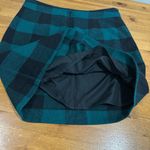 J.Crew  Mini Teal and Black Checkered A-Line Skirt Photo 3