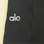 Alo Yoga  Zip It Flare Leggings Pants High Waisted Black Small Paneled Athleisure Photo 8