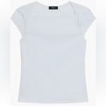 Theory  Women’s Gingham Crinkle Cap Sleeve Top Photo 3