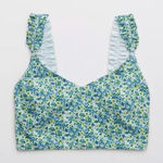 Aerie  Ruffle Longline Scoop Bikini Top Women's XS Photo 0