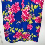 Mabel  Blue Floral V-Neck Mini Dress. Size XS Photo 5