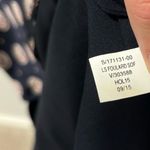 Banana Republic  100% Silk Foulard Long Sleeve Shift Mini Dress Blue Red Ruffle Photo 14