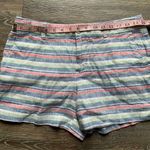 St. Tropez  West 100% Linen White, Pink, Green & Blue Shorts 6 Photo 2