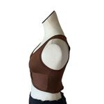 Free People NWOT Fp Movement x New Moon Top Crop Chocolate Brown Photo 4