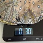 Strapless Paisley Print Halter Mini Dress Pearl Neckline Size Small Y2k Glam Brown Photo 10