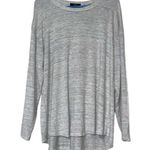 Tahari  women's size XL pullover long sleeve light grey heather thin sweatshirt Photo 11