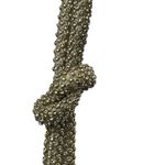 Gold Knotted Strap Rhinestone Beaded Sparkly Chic Evening Shoulder Handbag OS Photo 2