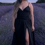 SAU LEE Black 100% Cotton Hourglass Smock Waist Brielle Midi Dress Size US 4 Photo 13