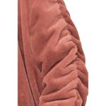 Symphony  Plush Cropped Puffy Bomber Jacket Mauve Pink Size Large NWT Photo 2