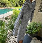 J. McLaughlin  Letty Bell Sleeve Gingham Shift Dress with Bell Sleeves Sz L Photo 4