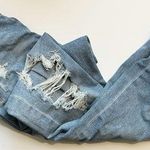 American Eagle Outfitters • Light Wash Destructed Mom Jeans Photo 0