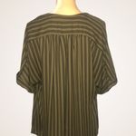 Worthington Career Lightweight  Olive Green Career Blouse Large Photo 4