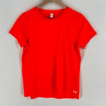 Under Armour  Womens Size S Orange HeatGear Pintuck Short‎ Sleeve Shirt Photo 0