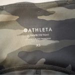 Athleta  Ultimate 7/8 Tight Green Camo Leggings Size XS Gym Active Stash Pocket Photo 3