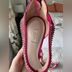 Glint hot pink rhinestone zip up stiletto heels Size 7.5 Photo 5