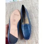 Enzo Angiolini  Blue Leather Square Toe Loafers Womens Size 8.5 N Photo 2