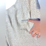 LL Bean Heritage Marled Fleece Shawl Collar Pullover Small Grey Cream Cozy EUC Gray Photo 6