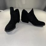 Not Rated  - Black Faux Suede Fringe Booties Womens Size 11 Western Concert Sexy Photo 1