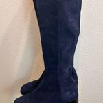 Stuart Weitzman Greer city blue suede knee high winter fall preppy long boots Photo 6