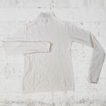 Vince  Peach Pink Waffle Knit Funnel Turtleneck Long Sleeve Sweater Size Small Photo 3